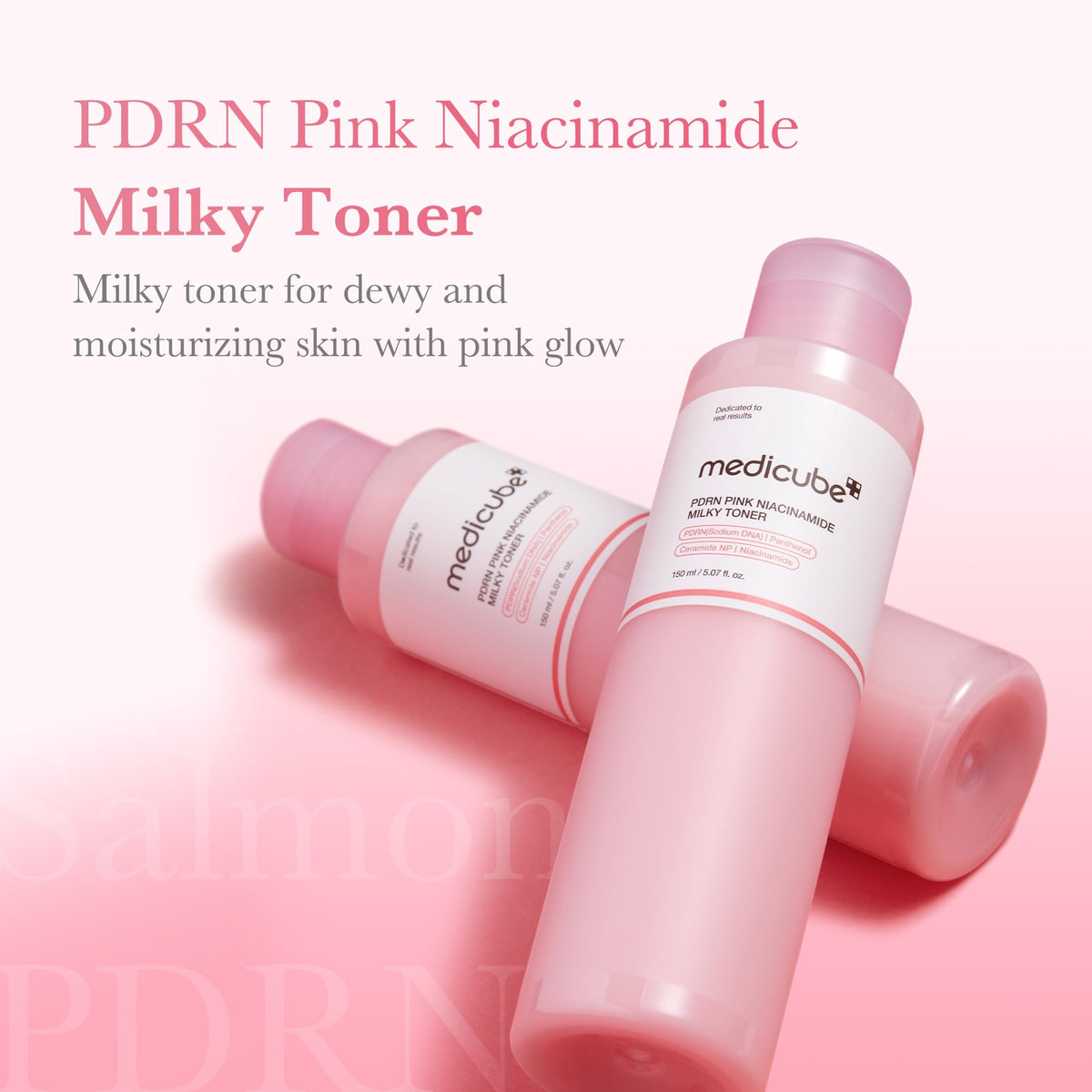 medicube PDRN Toner Salmon DNA Milky Toner bottle with label
