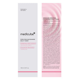 medicube PDRN Toner Salmon DNA Milky Toner in bathroom setting