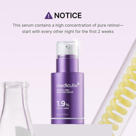 medicube Retinol support Serum with other skincare products