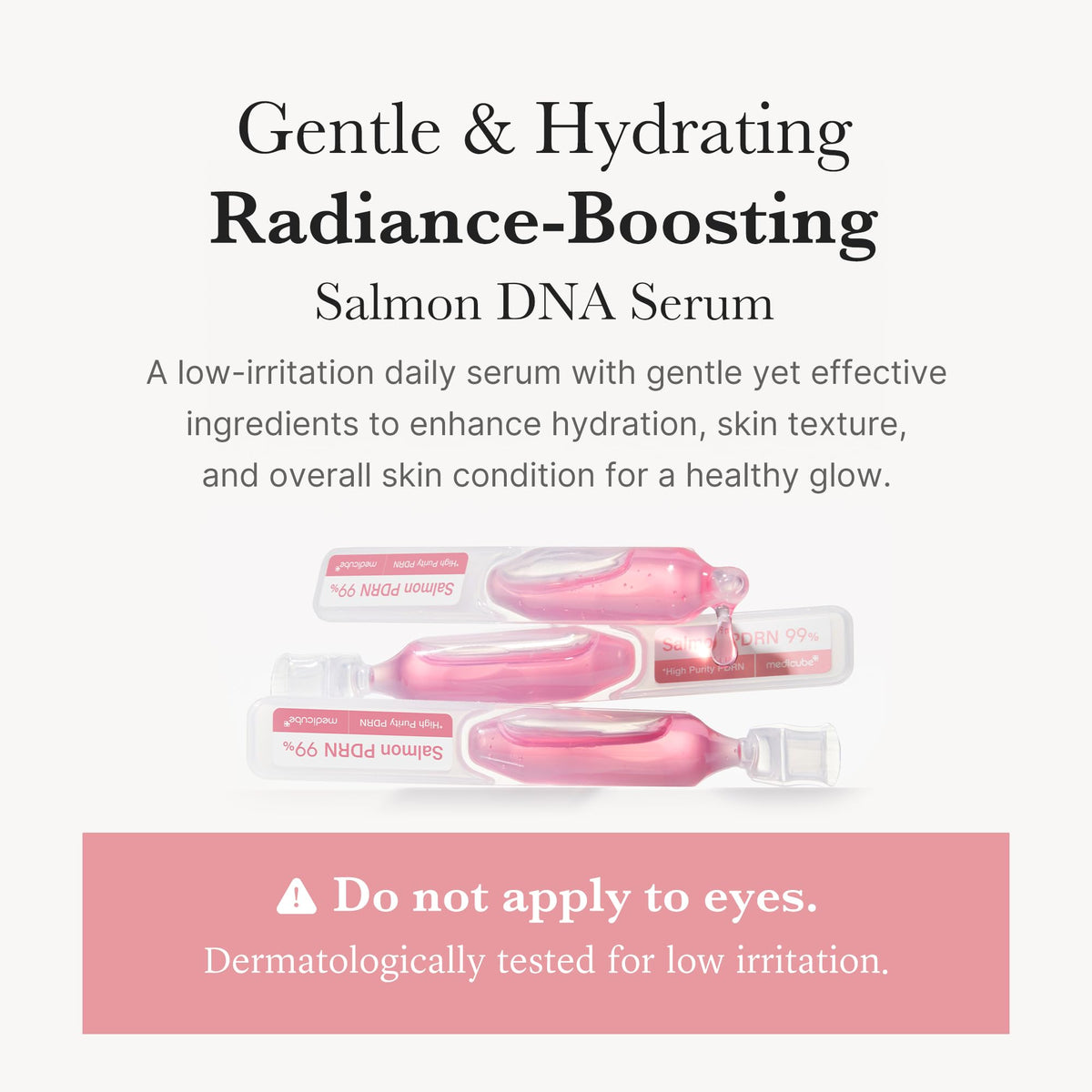 medicube Salmon DNA PDRN Pink One Day Serum texture on skin