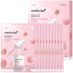 medicube Salmon DNA PDRN Pink Sheet Mask front view
