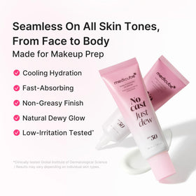 medicube Sunscreen No Cast Just Dew serum applied on skin