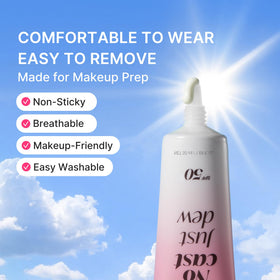 medicube Sunscreen No Cast Just Dew serum bottle and cap