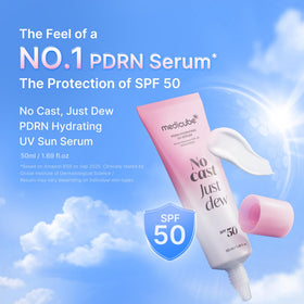 medicube Sunscreen No Cast Just Dew serum texture close-up