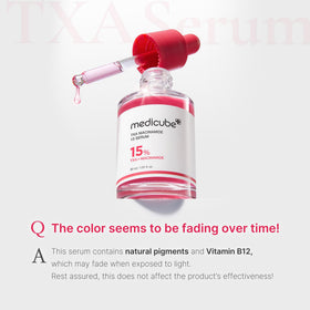 medicube TXA&Niacinamide 15% Glow Serum application on skin