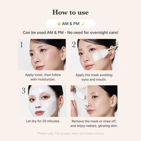 medicube Wrapping Mask Collagen Glazed Milky Glow after use