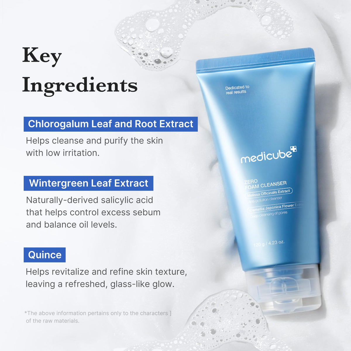 medicube Zero Foam Cleanser lathered on hand