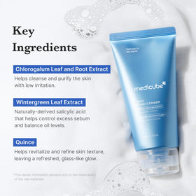 medicube Zero Foam Cleanser lathered on hand