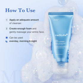 medicube Zero Foam Cleanser texture close-up