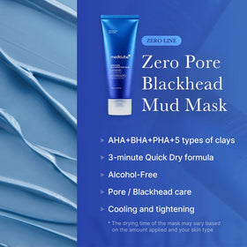 medicube Zero Pore Blackhead Mud Mask application on skin