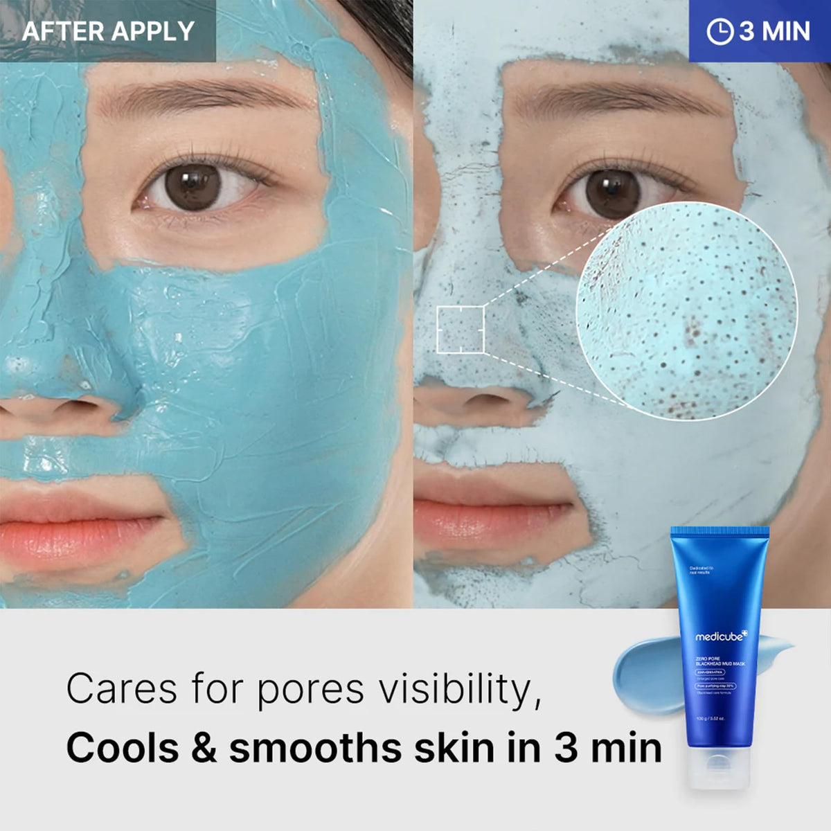 medicube Zero Pore Blackhead Mud Mask ingredients list