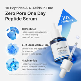 medicube Zero Pore One Day 10 Peptide Serum side view