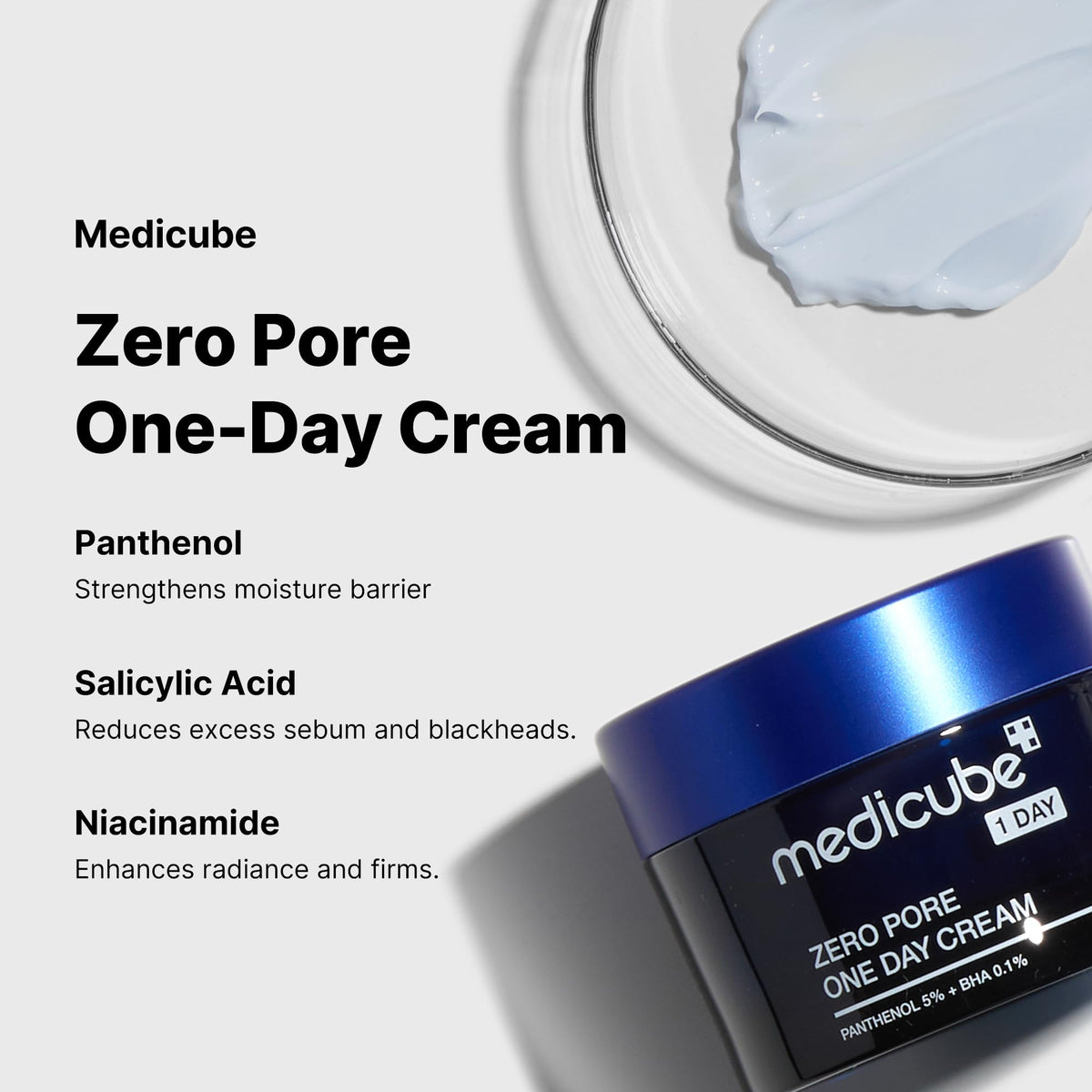 medicube Zero Pore One-Day Cream side view