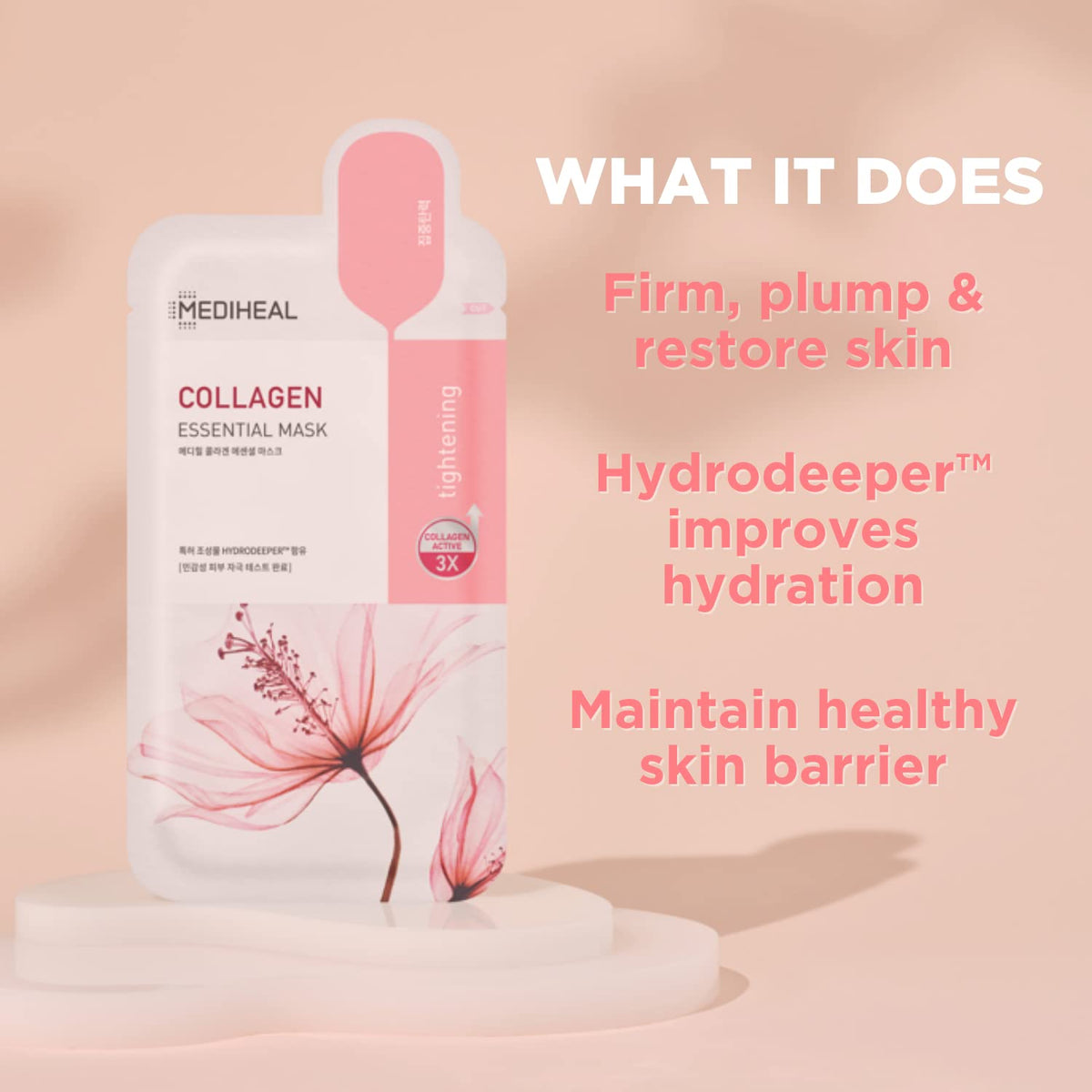 MEDIHEAL Collagen Teatree Essential Face Mask sheet close-up