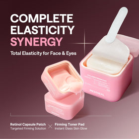 MEDIHEAL eye patches displayed with skincare products