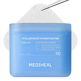 MEDIHEAL Hyaluronate Hydration Toner Pads front view with packaging