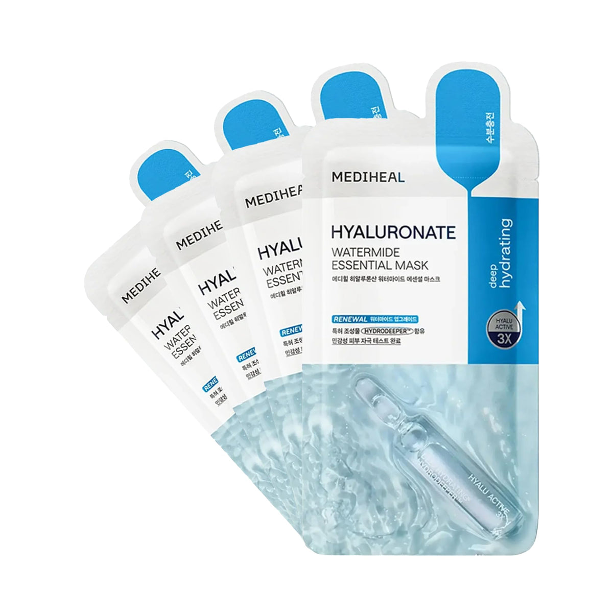 MEDIHEAL Hyaluronate Watermide Essential Face Mask front view