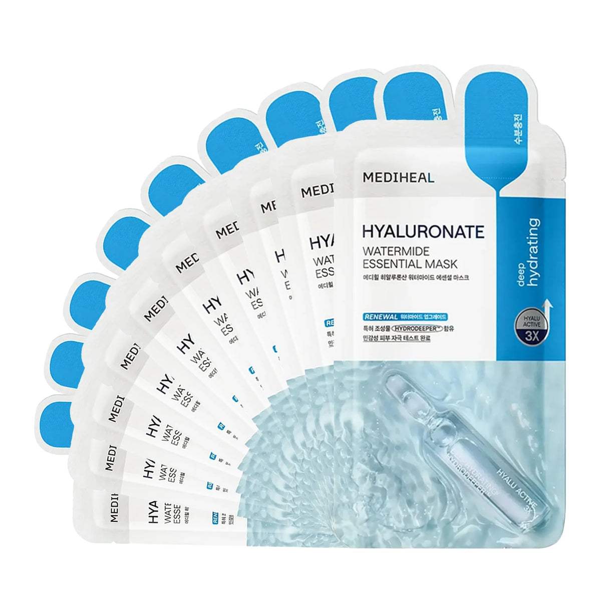 MEDIHEAL Hyaluronate Watermide Essential Face Mask packaging front view