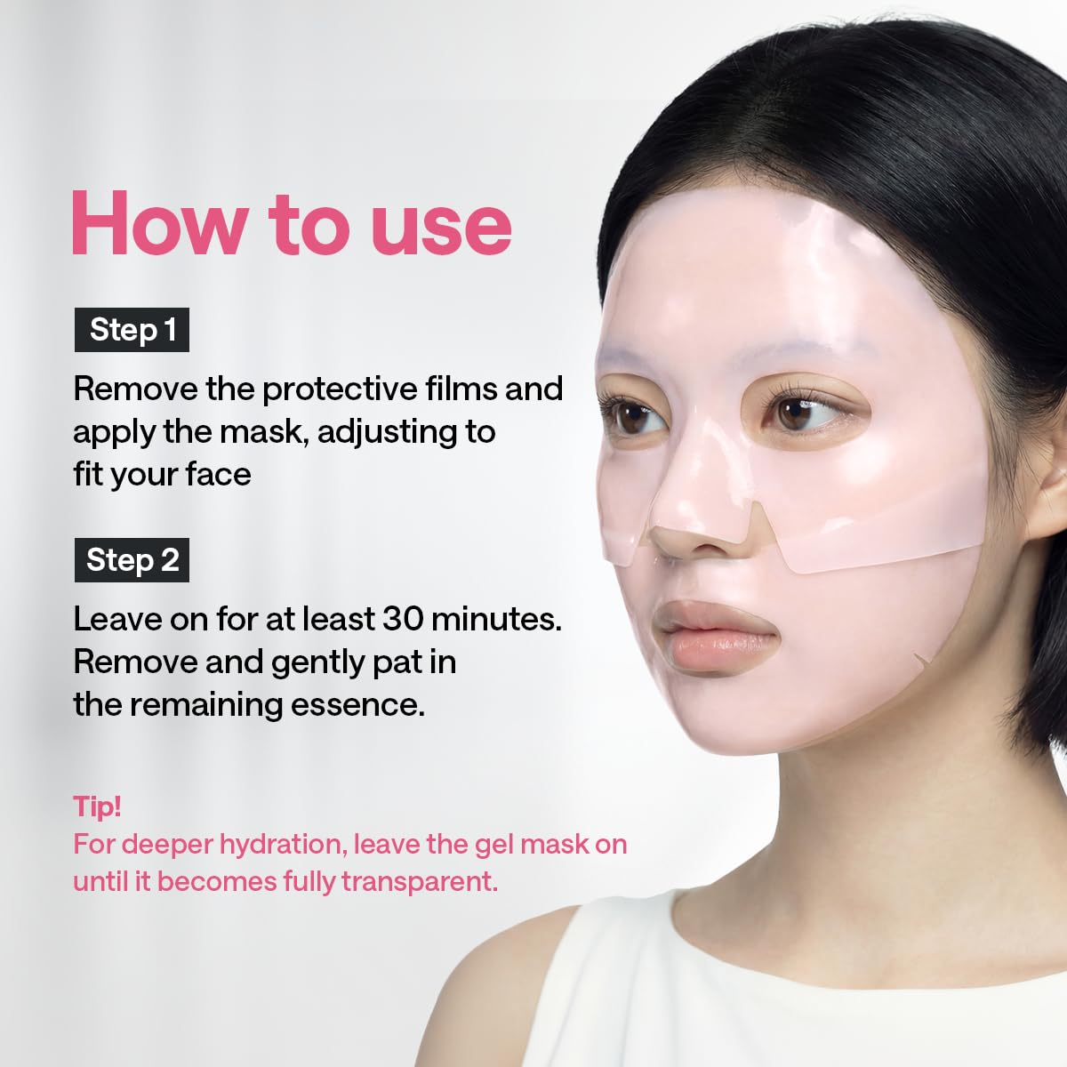 MEDIHEAL Hyper Collagen Mask showing transparent essence