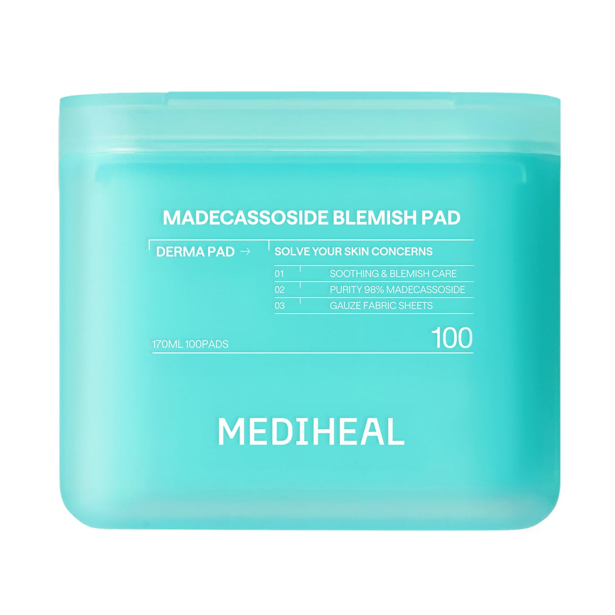 MEDIHEAL Madecassoside Blemish Care Toner Pad front view