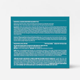 MEDIHEAL Madecassoside Blemish Care Toner Pad packaging