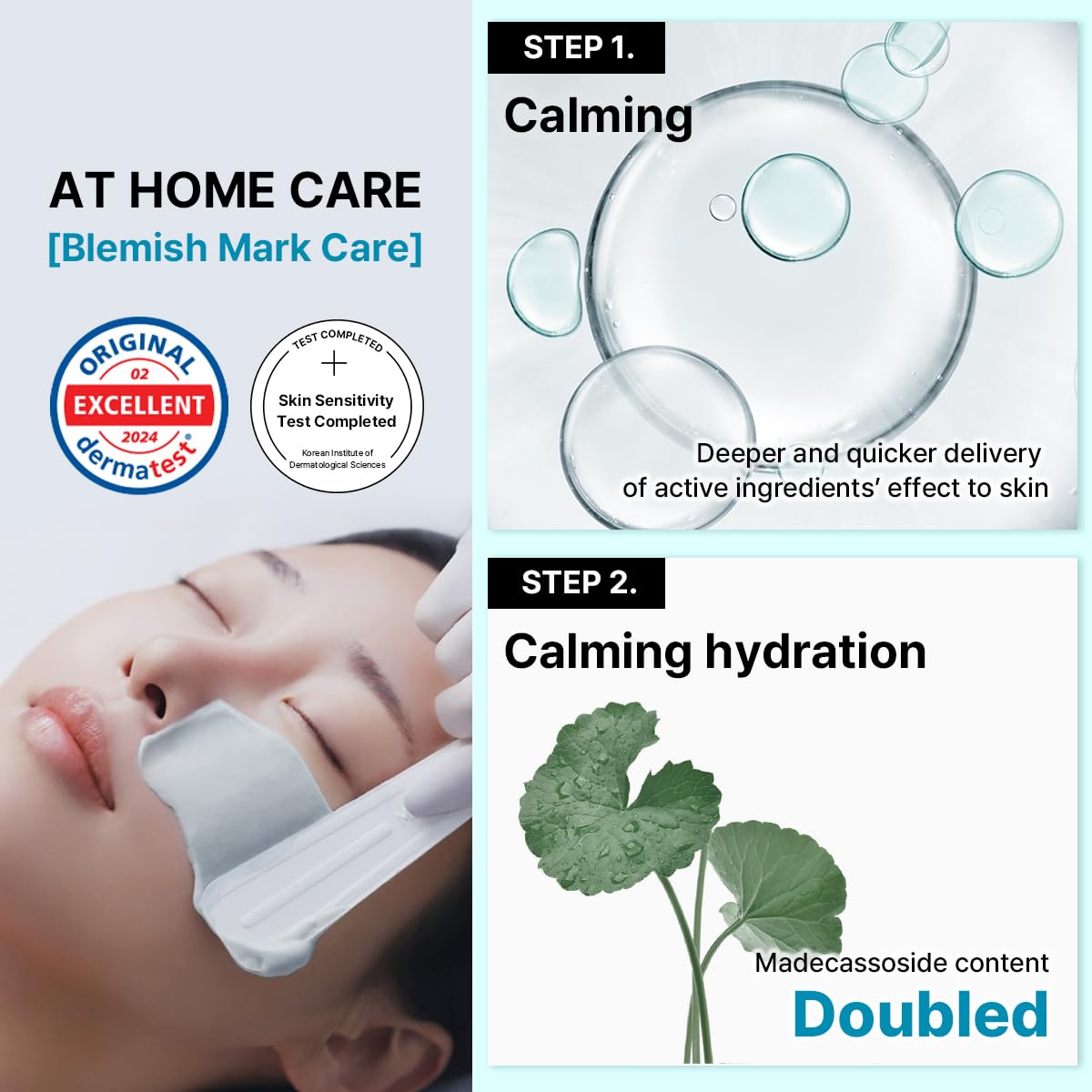 MEDIHEAL Madecassoside Derma Modeling Pack in use