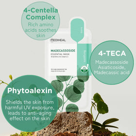 Mediheal Madecassoside Essential Face Mask application on model
