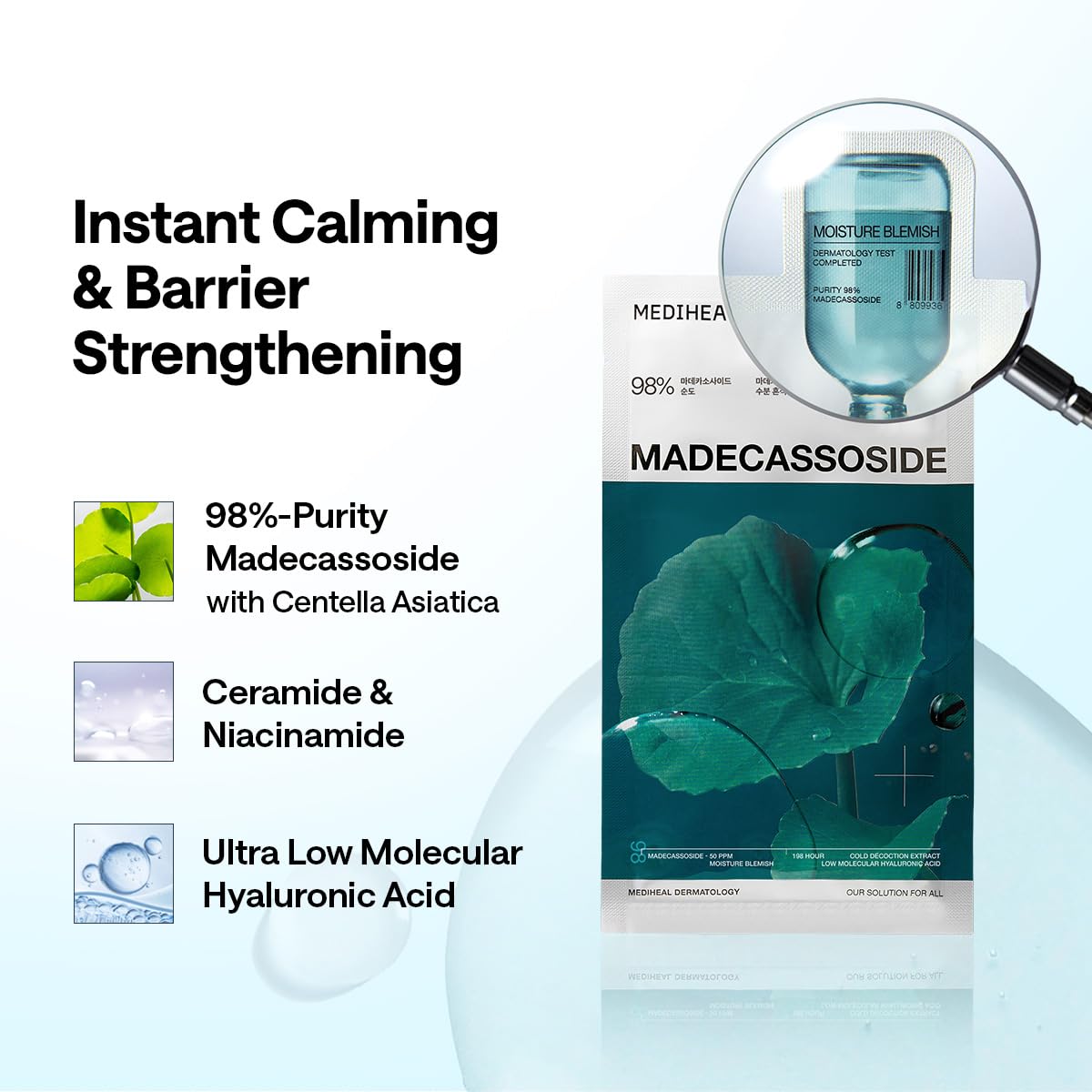 MEDIHEAL Madecassoside Essential Face Sheet Mask ingredients list