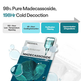 MEDIHEAL Madecassoside Essential Face Sheet Mask showing essence absorption