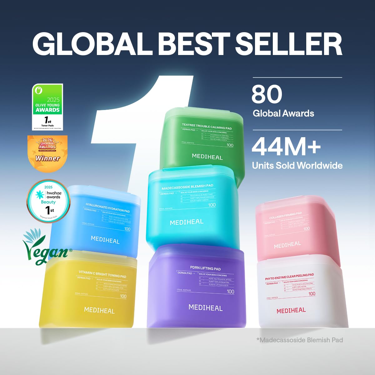 MEDIHEAL Phyto-Enzyme Peeling Pads embossed side close-up