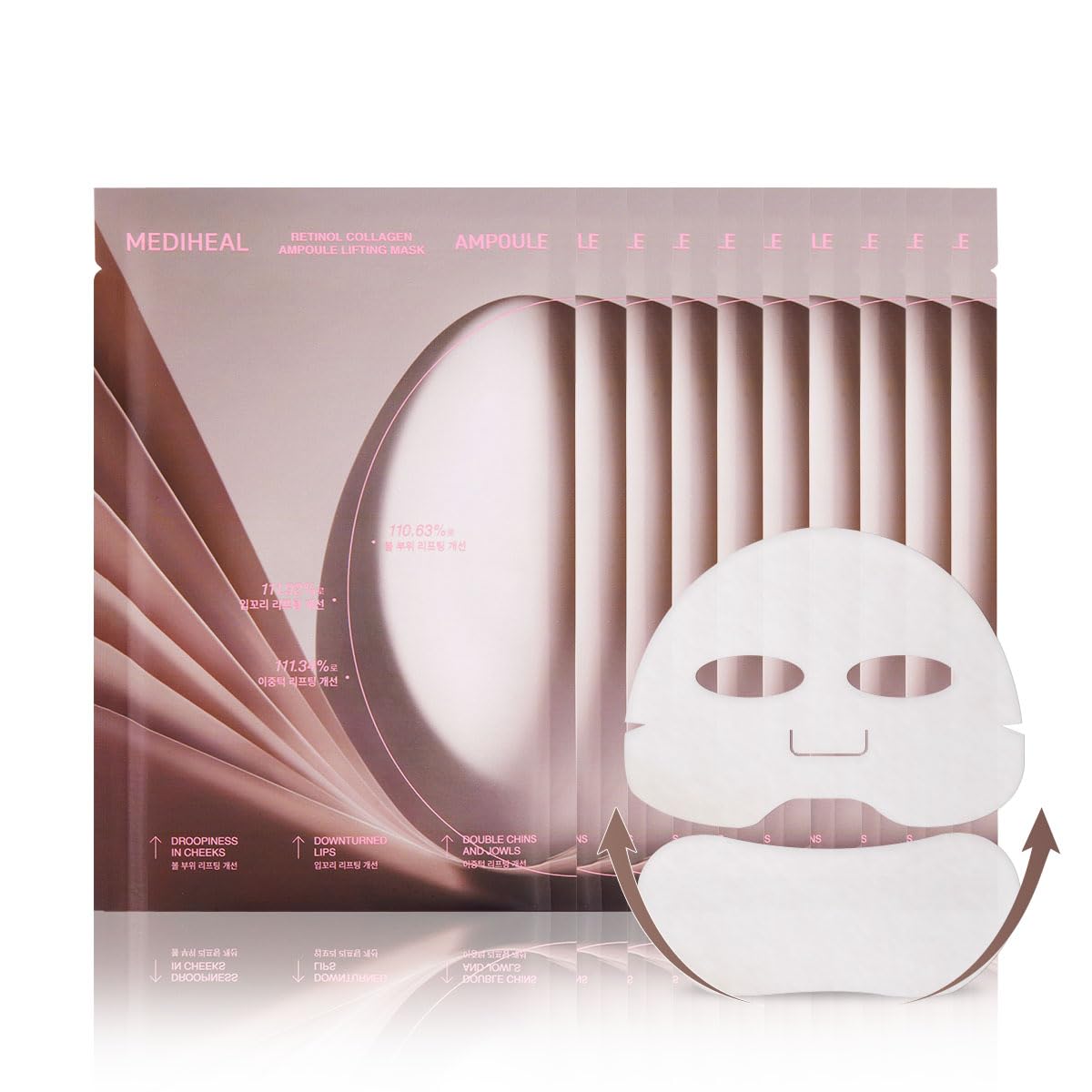 MEDIHEAL Retinol Collagen Ampoule Lifting Mask packaging front view