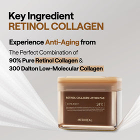 MEDIHEAL Retinol Collagen Lifting Pads with tweezers included
