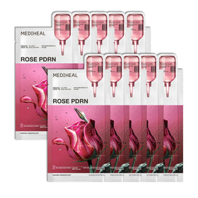MEDIHEAL Rose PDRN Essential Face Sheet Mask front view