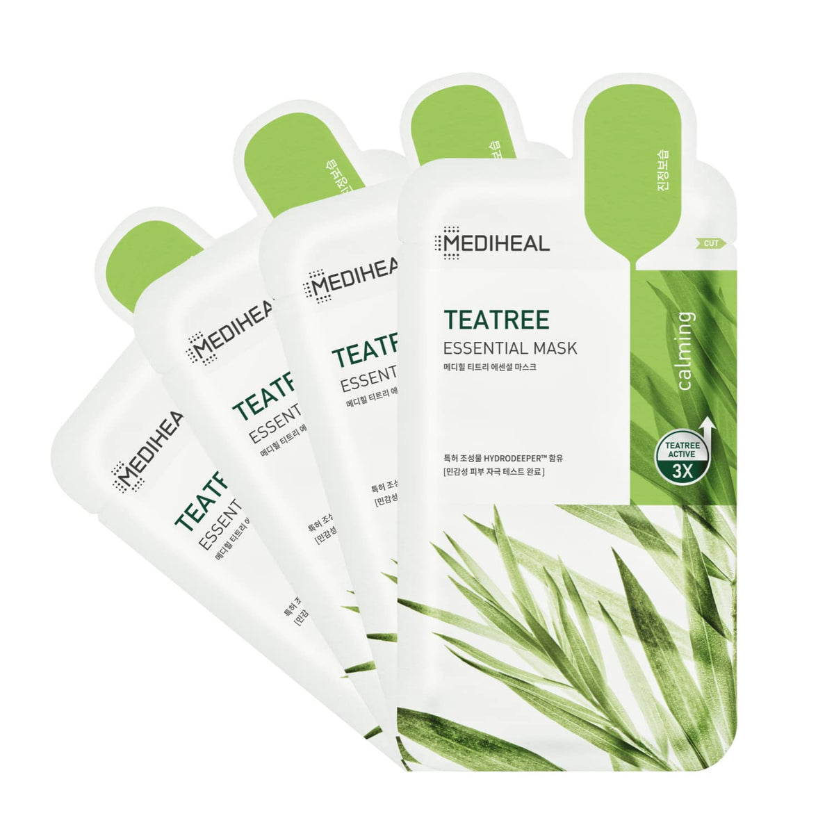 MEDIHEAL Tea Tree Essential Face Mask front view with packaging