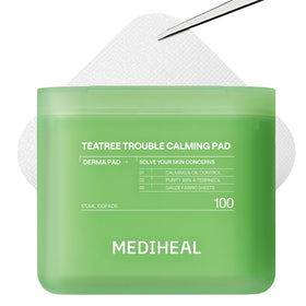 MEDIHEAL Teatree Trouble Calming Toner Pads front view, 100 count