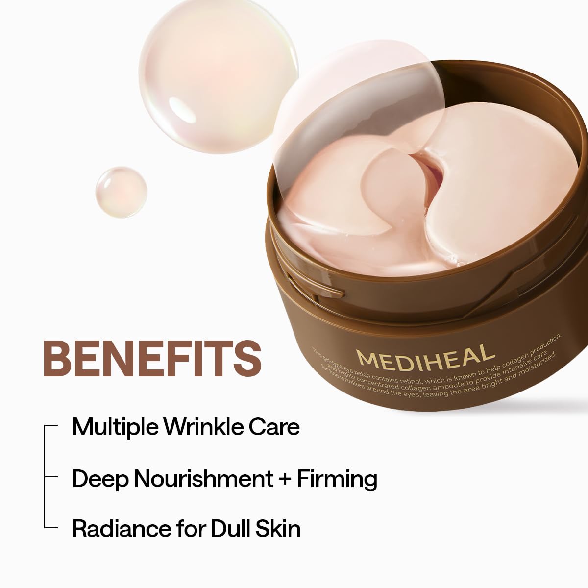 MEDIHEAL Under Eye Patches applied on under eyes