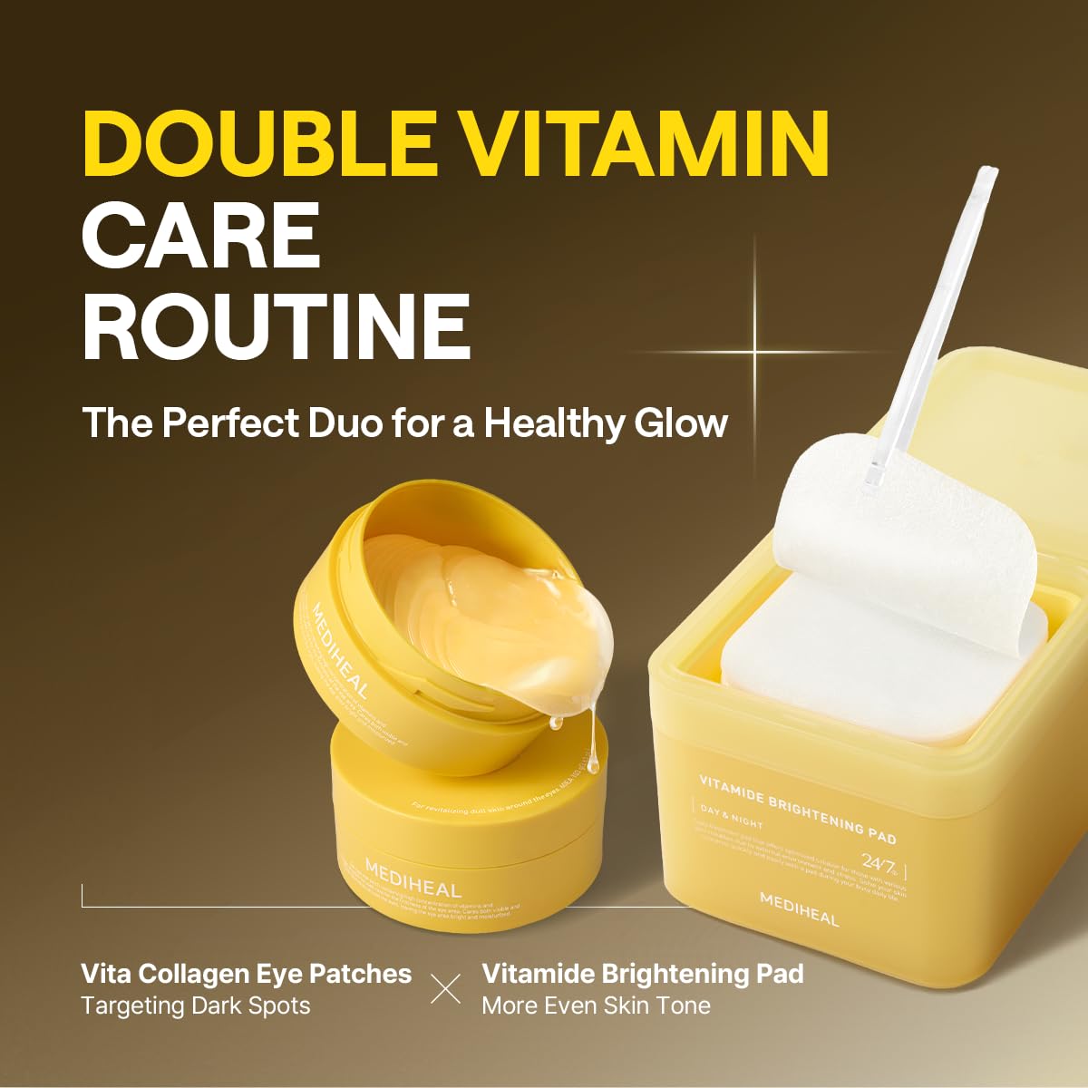 MEDIHEAL under eye patches in use during skincare routine