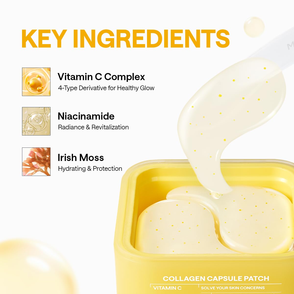 MEDIHEAL Vitamin C Collagen Eye Patches in use