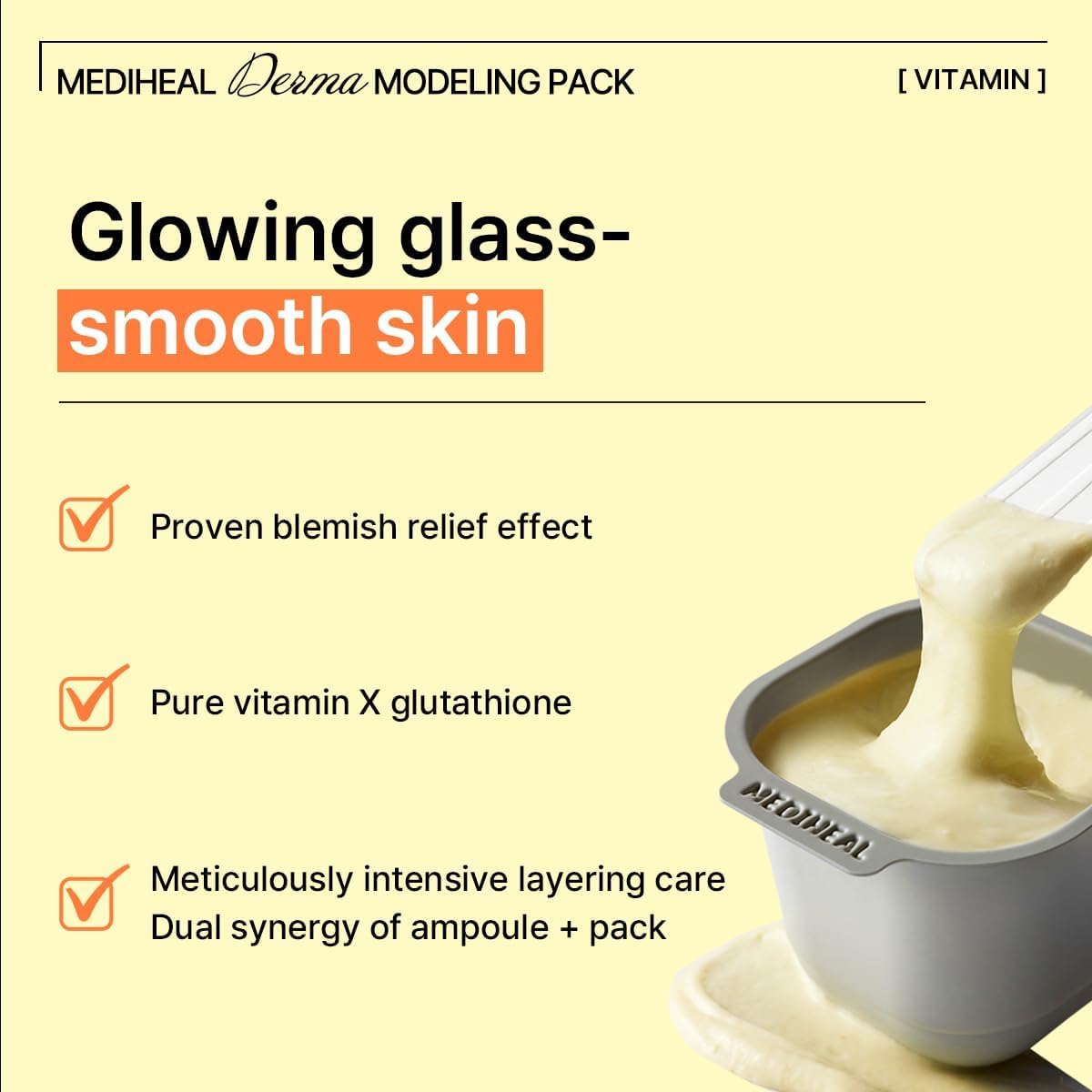 MEDIHEAL Vitamin Derma Modeling Pack contents displayed
