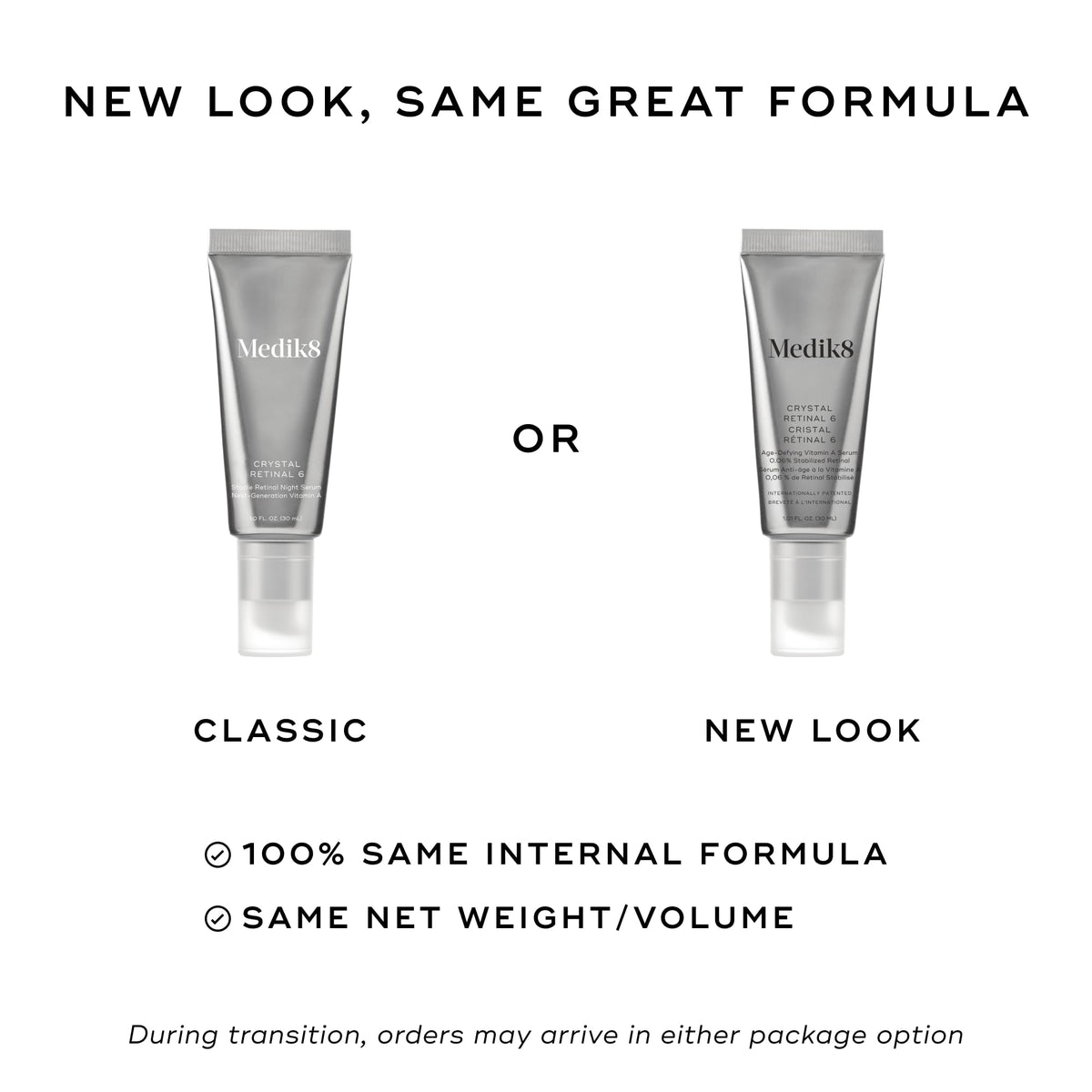 Medik8 Crystal Retinal 6 Night Serum packaging side view