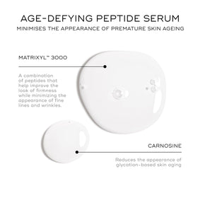 Medik8 Liquid Peptides serum on a marble countertop