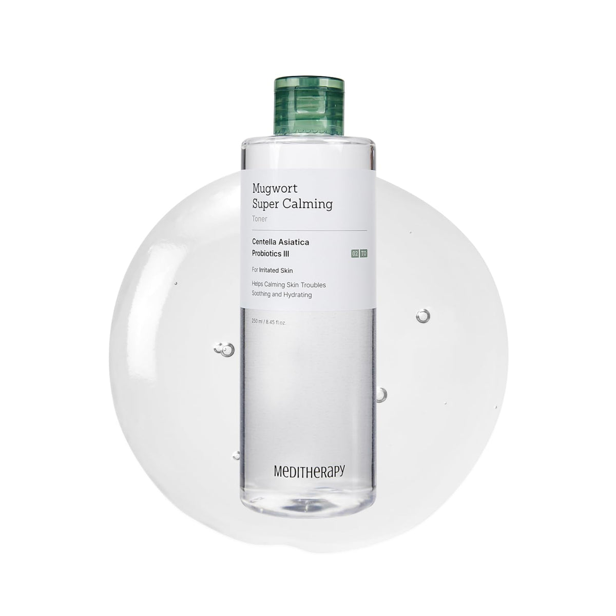 MEDITHERAPY Mugwort Super Calming Toner front view with label