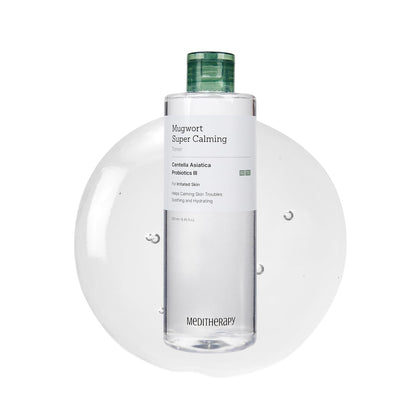 MEDITHERAPY Mugwort Super Calming Toner front view with label