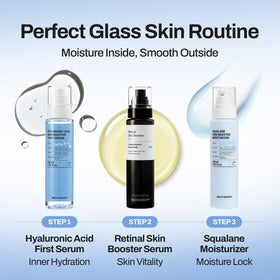 MEDITHERAPY Retinal Skin support Serum with other skincare products