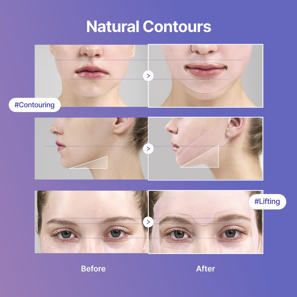 MEDITHERAPY Tension Up Mask hydrogel texture close-up