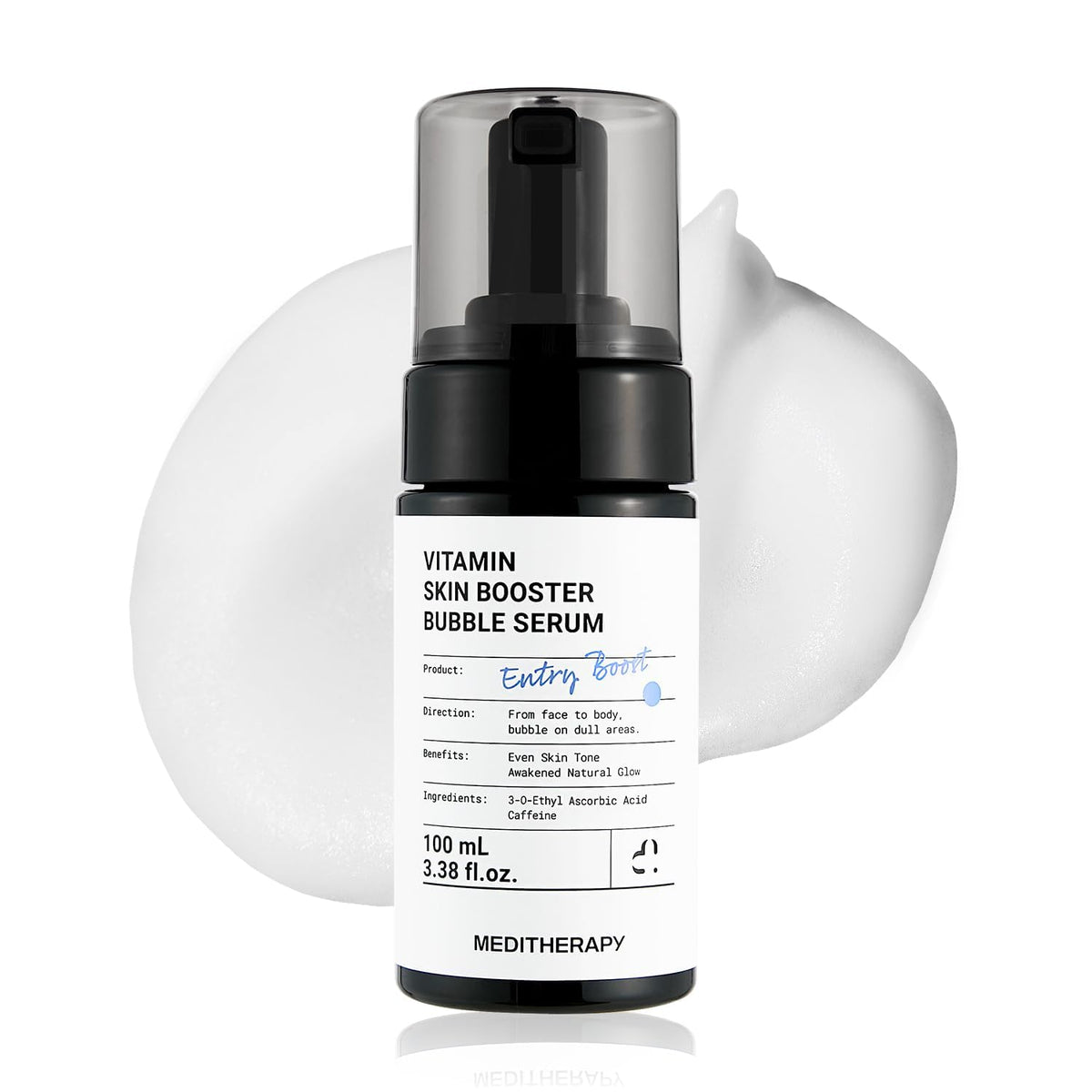 MEDITHERAPY Vitamin C Serum front view with micro-bubble formula
