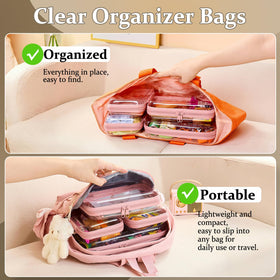 Medium hard shell zipper case front view