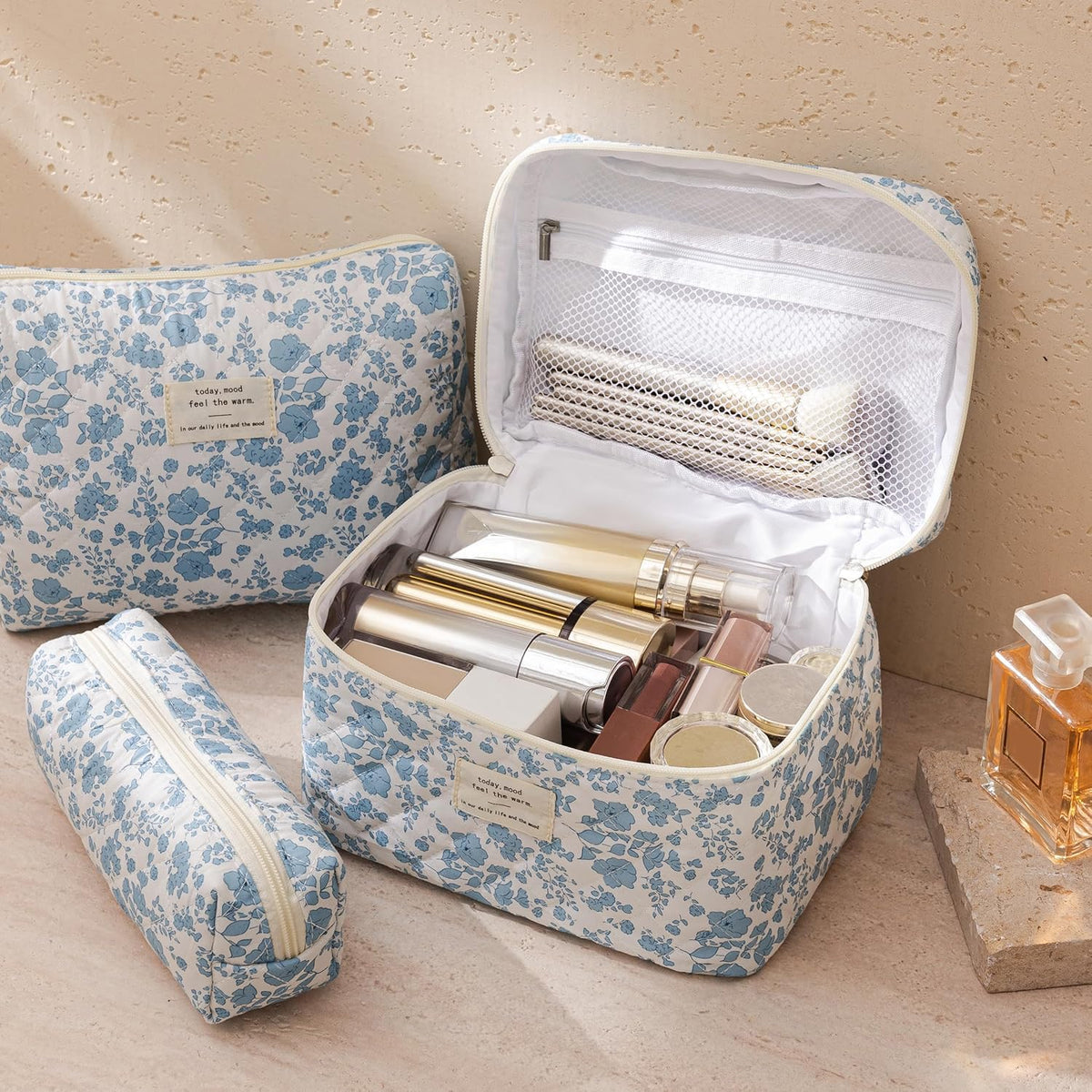 Medium HBselect makeup bag 10.4 x 3.5 inches