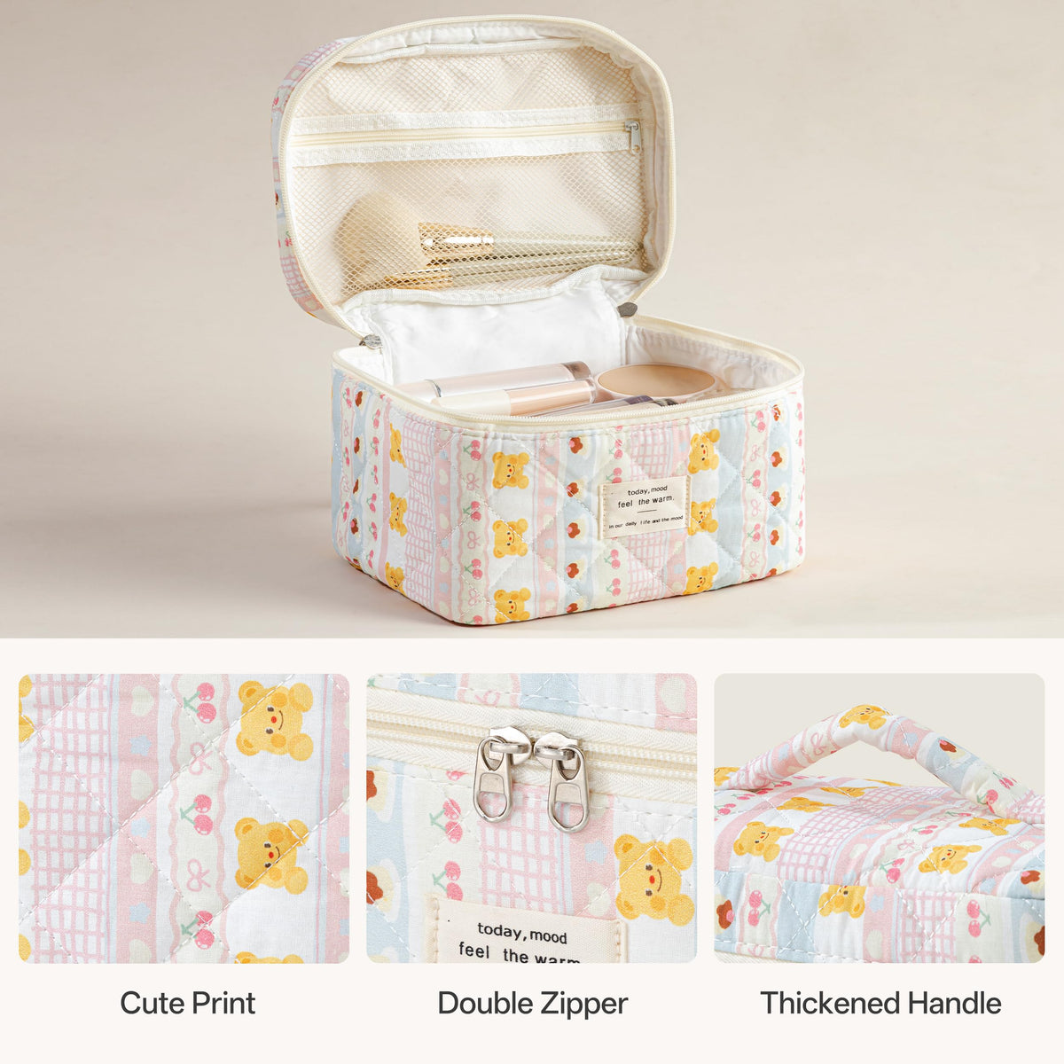 Medium HBselect makeup bag in floral pattern