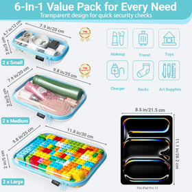 Medium YQBRAO zipper case filled with craft supplies
